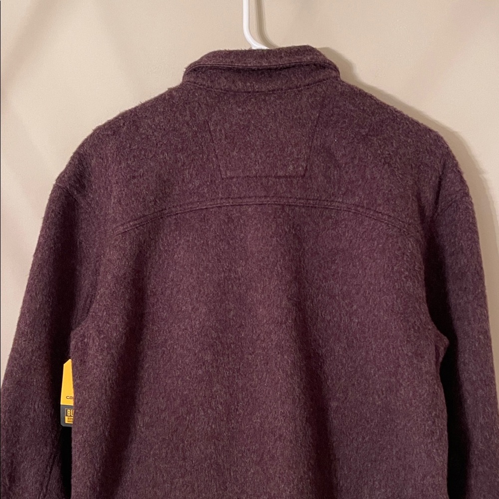 Carhartt Loose Fit Fleece Shirt Jacket Women's Small BlackBerry Heather NWT - Picture 4 of 16